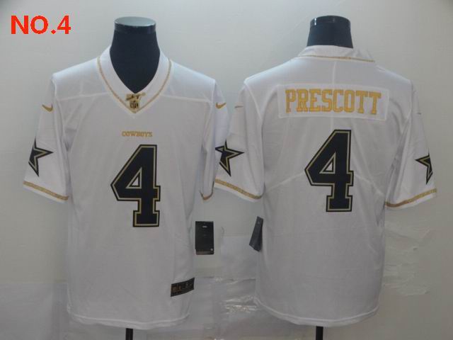 Men's Dallas Cowboys #4 Dak Prescott Jerseys NO.4;